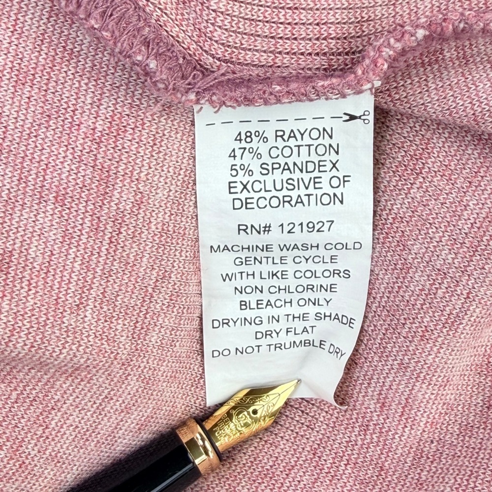 johnnie-O 1/4 Snap Mock Neck Pullover Men XL Malibu Red Pink Preppy Country Club - Picture 4 of 12